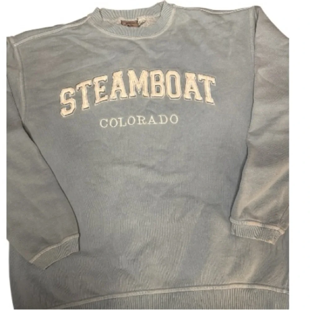 Vintage Steamboat Colorado Blue Sweatshirt